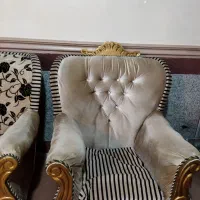 مبل ۷نفره کلاسیک سالم و تمیز|مبلمان خانگی و میز عسلی|فاضل آباد, |دیوار