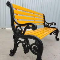 نیمکت و سطل زباله پارکی فولادی گالوانیزه چوبی TS80