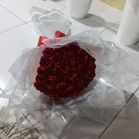 دسته گل رز ربانی و باکس|گل مصنوعی|بندرعباس, |دیوار