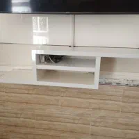 دکور تلویزیون mdf سفید براق|میز تلویزیون|برازجان, |دیوار