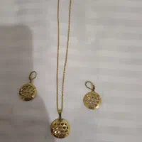 نیم ست گوشواره و گردنبند نو