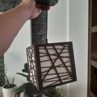 ۳مدل لوستر چوبی و کریستال سالم و بدون قطعی