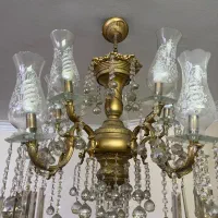 یک جفت لوستر برنز ۱۰ شاخه