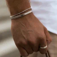 دستبند نقره مردانه