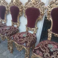 صندلی چوبی تکی یا میزبان ۴عدد در حدنو