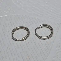 گوشواره حلقه ایی نقره محکم