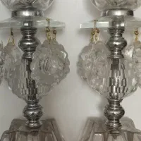 ست شمعدان کریستال طرح کلاسیک|صنایع دستی و سایر لوازم تزئینی|نیشابور, امام خمینی|دیوار