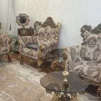 مبل سلطنتی 9 نفره|مبلمان خانگی و میز عسلی|چناران, |دیوار