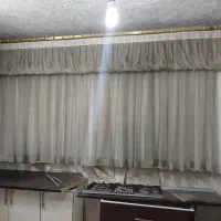 پرده. تشک وپالت چوبی و باکس یاشلف  وقفسه|پرده، رانر، رومیزی|قم, مسجد امام حسن|دیوار