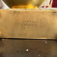 ظرف برنجی وجای دستمال کاغذی برنجی برند مپکو