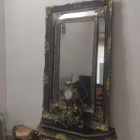 اینه کنسول و ساعت دیواری