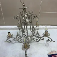 لوستر ۵ شاخه فلزی|لوستر و چراغ آویز|ایلام, |دیوار