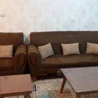 مبلمان ۷ نفره با ۲ عدد میز جلو مبلی|مبلمان خانگی و میز عسلی|فردیس, شهرک ناز|دیوار
