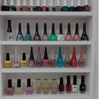 استند لاک ناخن  دیواری چوبی