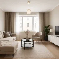 خانه لوکس روزانه شیک، تمیز، فول‌امکانات