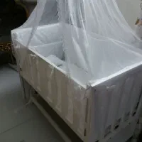 تخت کنار مادر گهواره ای ام دی اف با سرویس خواب|تخت و صندلی بچه|اصفهان, شاهد|دیوار