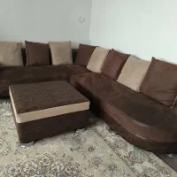 مبلمان هشت نفره ال همراه با میز عسلی|مبلمان خانگی و میز عسلی|تهران, شهرک محلاتی|دیوار