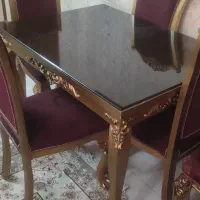میز ناهار خوری4نفره  سلطنتی نو و سالم تمیز