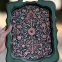 هفت سین،سینی،تخته سرو،ساعت رزینی و دیوارکوب سفالی