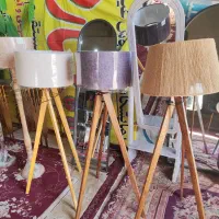 آباژور سه پایه چوبی