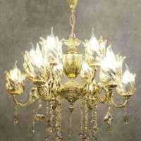 لوستر ضمانت داربرنزی فروشگاه اطلس