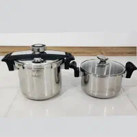 زودپز دوقلو یونیک اصل مدل پرو 5و7 لیتری درب کلیپسی|ظروف پخت‌وپز|نسیم‌شهر, |دیوار