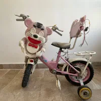 دوچرخه دخترانه با کمکی|دوچرخه، اسکیت، اسکوتر|مشهد, امامیه (شهرک غرب)|دیوار