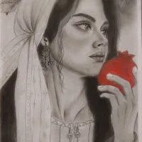 طراحی چهره به سبک سیاه قلم