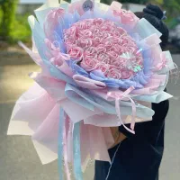 گل ربانی با روبان