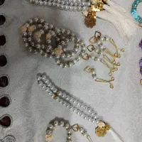 تسبیح.گیره روسری.دستبند.ست کامل.صلوات شمار|جواهرات|مشهد, پنجتن|دیوار