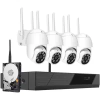 پکیج 8 کانال دوربین مداربسته بی سیم  5 مگاپ