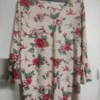 شومیز گلدار فری سایز تا ۴۸ و۵۰