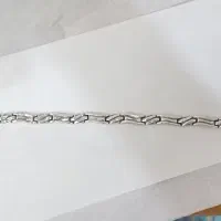 دستبند نقره ایتالیایی۲عدد گردنبند نقره کارتیه
