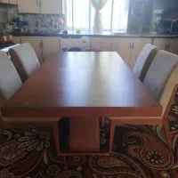 میز ناهار خوری شش نفره|میز و صندلی غذاخوری|کلاله, |دیوار