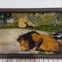 تابلو منظره دستبافت