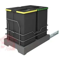 سطل زباله دو مخزنه 40 لیتری اکو پلاتین مدل 3634