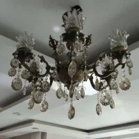 لوستر برنجی۶شاخه