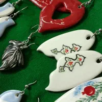 گوشواره های دست ساز سرامیک