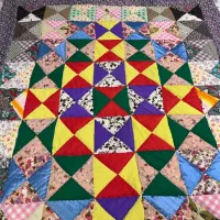 لحاف دونفره انتیک دست دوز چهل تیکه|رختخواب، بالش، پتو|تهران, اباذر|دیوار