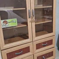 کمد چوبی  ام دی اف کتابخانه