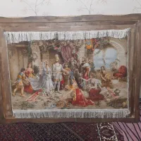 تابلو فرش دستبافت تاجگذاری .( نقد و اقساط)|تابلو فرش|زنجان, |دیوار