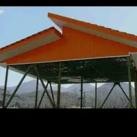 جوشکاری.اجرای شیروانی.والپست.فکت تابلو کشیدن بنر