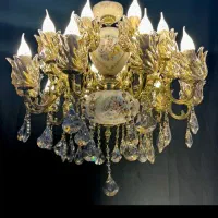 لوسترماهلین برنجی.سرامیکی/10+10/شعله برنجAsy light