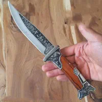 چاقو نیم غلاف کلمبیا طرح دار سه بعدی