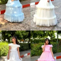 لباس تور عروسکی دخترانه بچه گانه