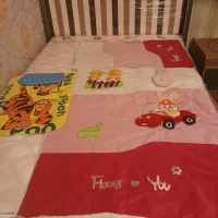 تشک و لحاف خواب نوزاد به همراه زیرپایی کودک