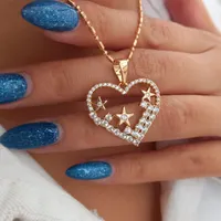 گردنبند قلب نگین دار ابکاری طلا مارک ژوپینگ|بدلیجات|تهران, طیب|دیوار