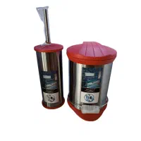سطل وفرچه پدالی استیل بادوام