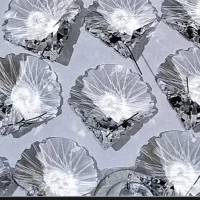 کریستال لوستر آویز دانه گوی شاخه تنه زنبق کریستال