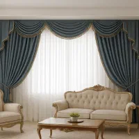 پرده عروس چکی بلند مدت